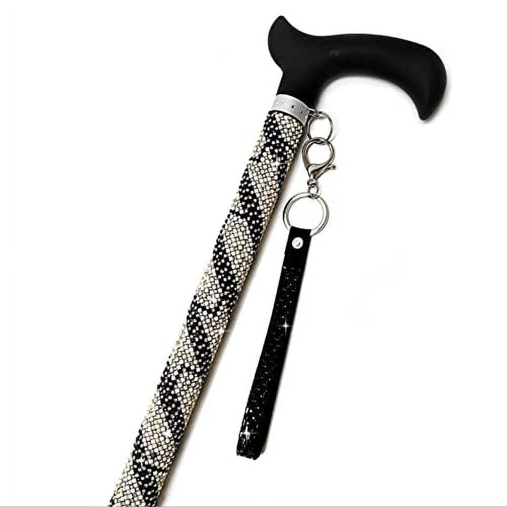 Jacqueline Kent Sugar Cane Adjustable Cane Beige Black