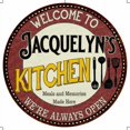 thumbnail image 1 of Jacquelyn's Kitchen 14" Round Metal Sign Bar Game Room Wall Decor 100140040384, 1 of 1