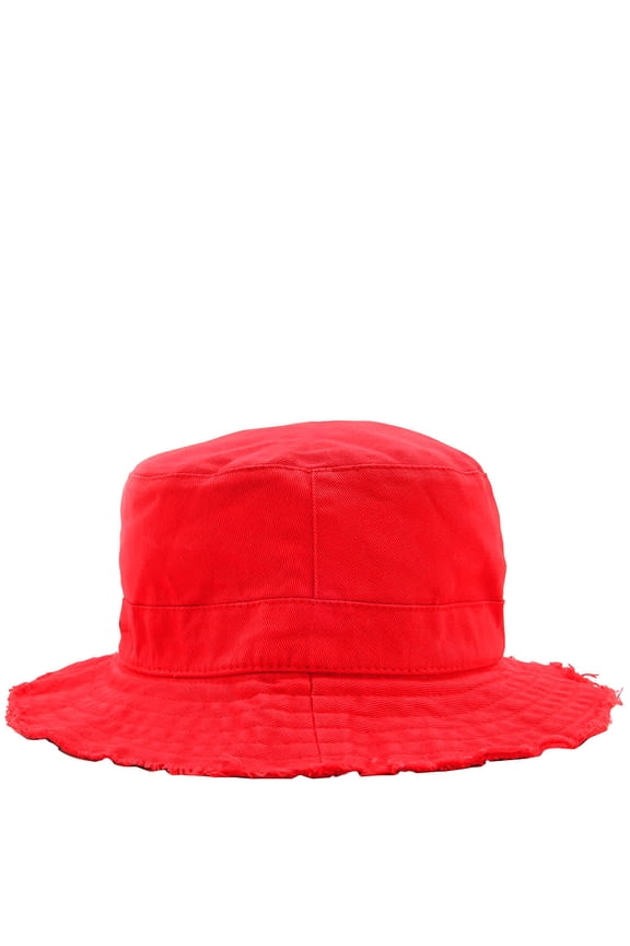Kids Frill Trim Bucket Hat, Size 54 cm