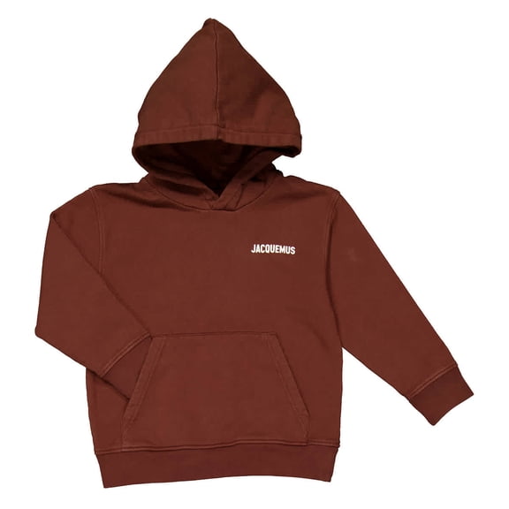 Jacquemus Kids Logo Embroidered Cotton Hoodie, Size 8Y