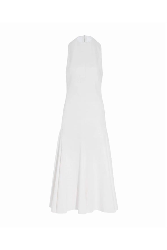 Strapless Maxi Dress With Crew Neck Design (Women's)