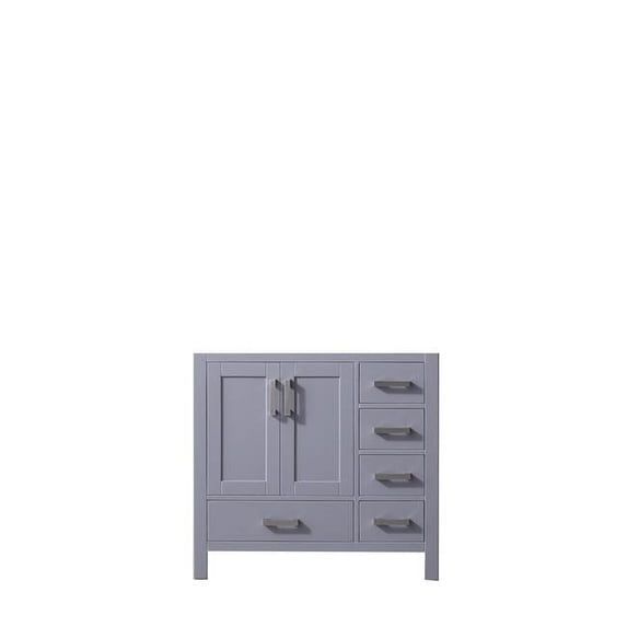 Jacques 36'' Dark Grey Vanity Cabinet Only - Left Version