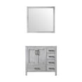 thumbnail image 1 of Jacques 36'' Distressed Grey Single Vanity  no Top and 34'' Mirror - Left Version, 1 of 1
