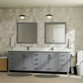 thumbnail image 1 of Jacques 84 in. W Dark Grey Double Bath Vanity, Cultured Marble Top, and 34 in. Mirror, 1 of 8