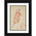 thumbnail image 1 of Jacques André Portail 13x18 Black Ornate Wood Framed Double Matted Museum Art Print Titled - Standing Man Turned to the Right, 1 of 5