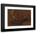 thumbnail image 1 of Jacques-Laurent Agasse 14x11 Black Modern Framed Museum Art Print Titled - Study of a Fox (1810 - 1830), 1 of 5