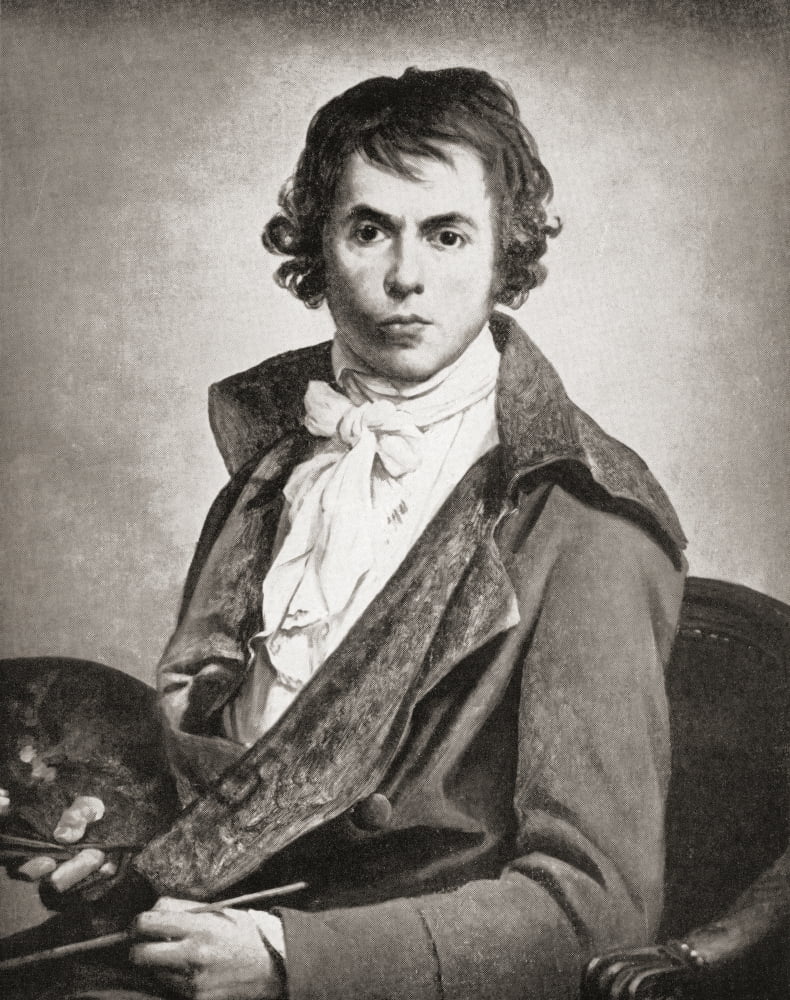 Jacques-Louis David 1748 Canvas Art - Ken Welsh Design Pics (24 x 30)