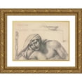 thumbnail image 1 of Jacques Louis David 24x18 Gold Ornate Framed and Double Matted Museum Art Print Titled - The Prisoner (1819), 1 of 4