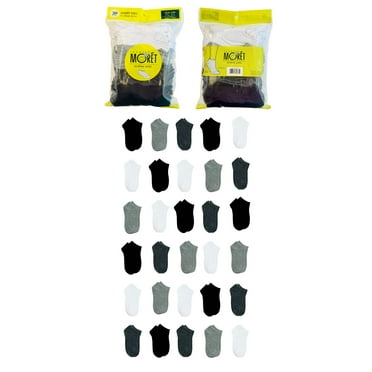 Jacques Moret Kid's No-Show Socks, 30-Pack, Size 7.5-3.5