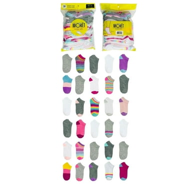 Jacques Moret Kid's No-Show Socks, 30-Pack, Size 7.5-3.5