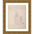 thumbnail image 1 of Jacques-Raymond Brascassat 15x18 Gold Ornate Wood Frame and Double Matted Museum Art Print Titled - Portugal Eleonore, 1 of 4