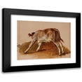 thumbnail image 1 of Jacques-Raymond Brascassat 18x14 Black Modern Framed Museum Art Print Titled - Young Veal, 1 of 5
