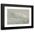 thumbnail image 1 of Jacques-Raymond Brascassat 24x18 Black Modern Framed Museum Art Print Titled - Lake in Scotland (1850), 1 of 5