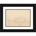 thumbnail image 1 of Jacques-Raymond Brascassat 24x18 Black Ornate Framed Double Matted Museum Art Print Titled: View of an Indefinite City (1828), 1 of 5