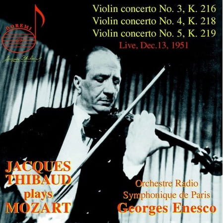 Jacques Thibaud - Jacques Thibaud Plays Mozart - Music & Performance - CD