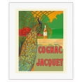 thumbnail image 1 of Jacquet French Cognac - Peacock - Vintage Advertising Poster by Camille Bouchet c.1910 - Fine Art Rolled Canvas Print 16in x 20in, 1 of 4