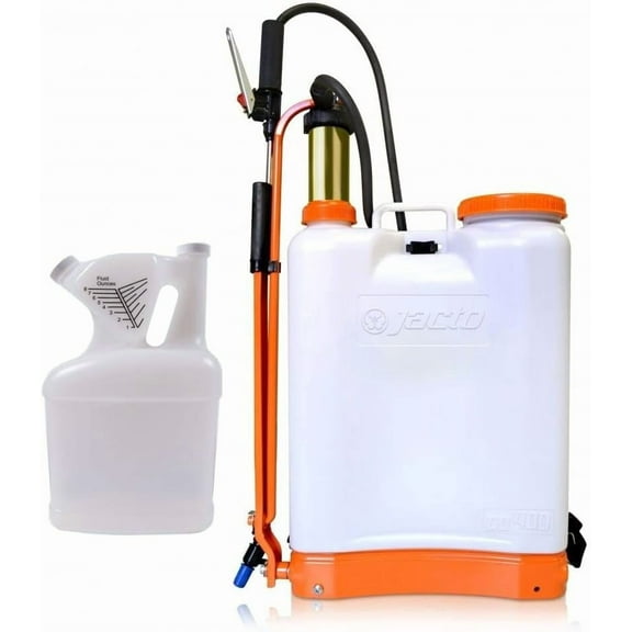 Jacto CD400 Backpack Sprayer with Tip N' Measure 1 Gallon Container (Bundle, 2 Items)
