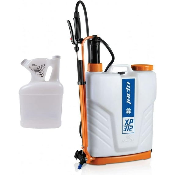 Jacto XP312 Backpack Sprayer with Tip N' Measure 1 Gallon Container (Bundle, 2 Items)