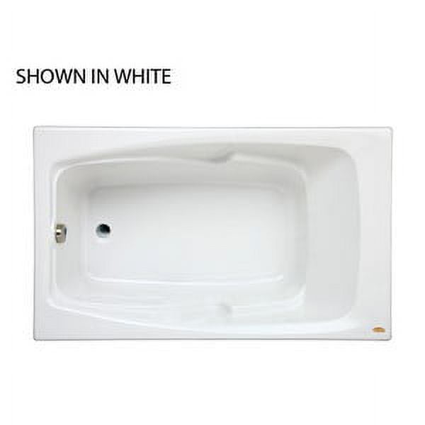 Cetra 60" x 36" White Acrylic Drop-In Soaking Bathtub