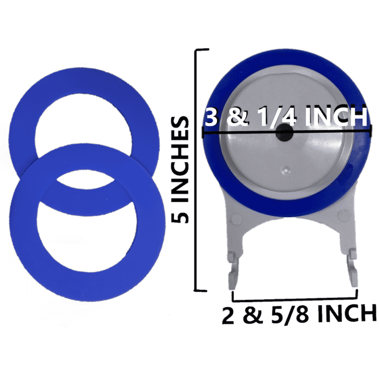 Jacuzzi HF04000 Compatible Toilet Flapper with 2 Extra Seals