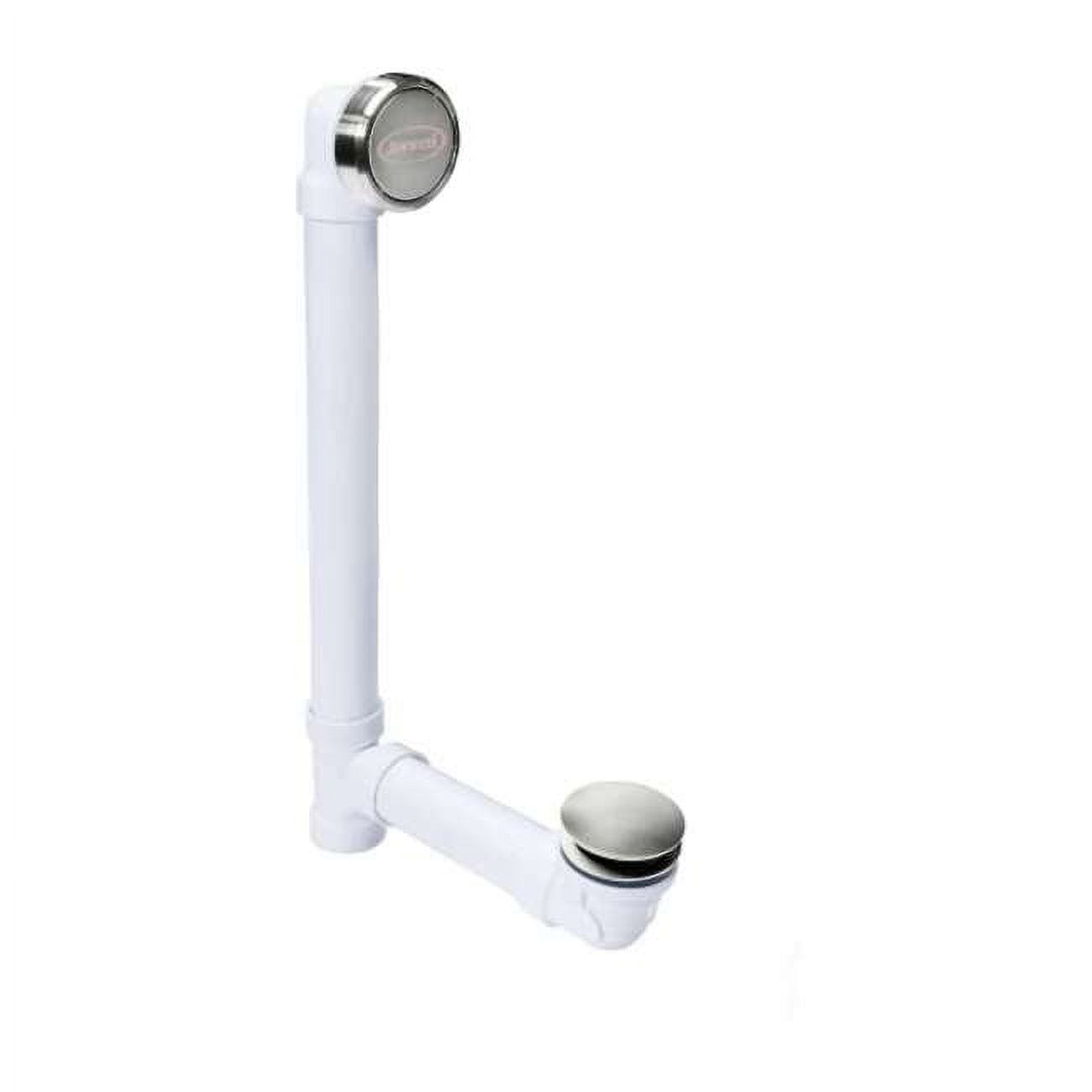 Universal Deep Soak Tub Drain 25.79" with Overflow - Chrome