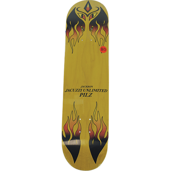 JACKASS Pilz Skim Board Skateboard Deck 8 Yellow