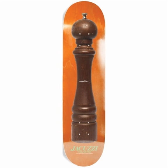 Jacuzzi Unlimited Skateboards Caswell Berry Pepper Grinder Orange Skateboard Deck - 8.25" x 32" (Deck Only)