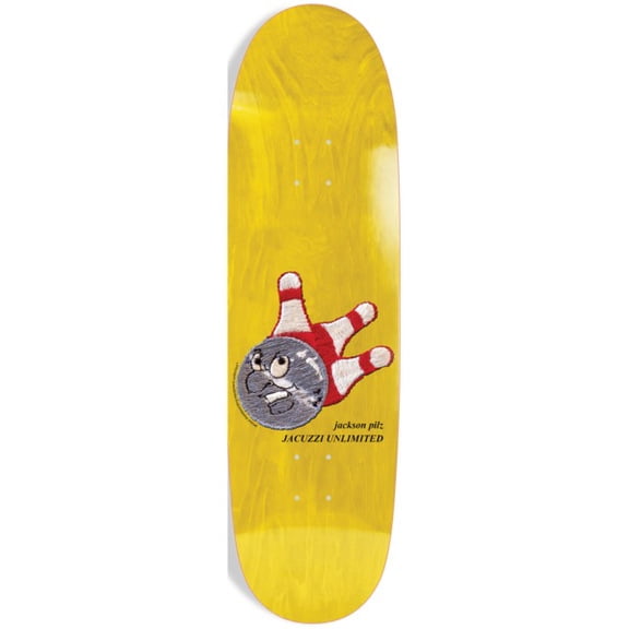 Jacuzzi Unlimited Skateboards Jackson Pilz Bowler Egg Yellow Skateboard Deck EX7 - 9.12" x 32.3" (Deck Only)