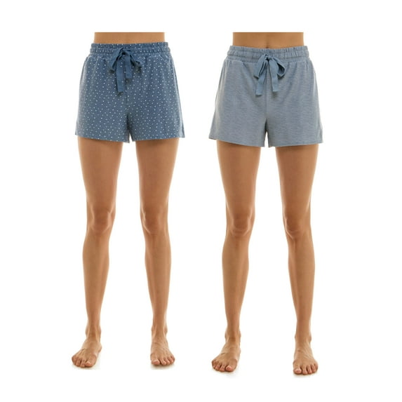 Jacyln Womens 2 Pack of Pajama Shorts