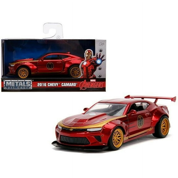 Jada 2016 Chevrolet Camaro Iron Man Theme Marvel Series 1-32 Diecast Model Car