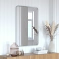 thumbnail image 1 of Jada 24" x 36" Decorative Wall Mirror - Rounded Corners, Bathroom & Living Room Glass Mirror Hangs Horizontal Or, 1 of 7