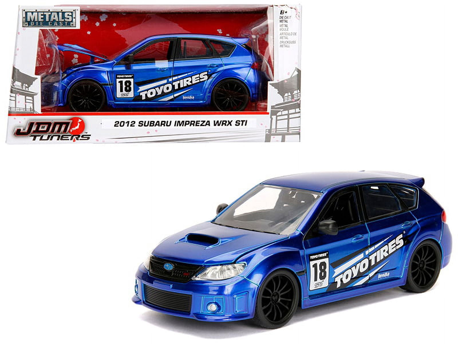 (未使用･未開封品)2012 Subaru Impreza WRX STI Blue JDM Tuners 1/24 Diecast Model Car by Jada&quot;&quot;&quot; 2012 Subaru Impreza WRX STI Blue 