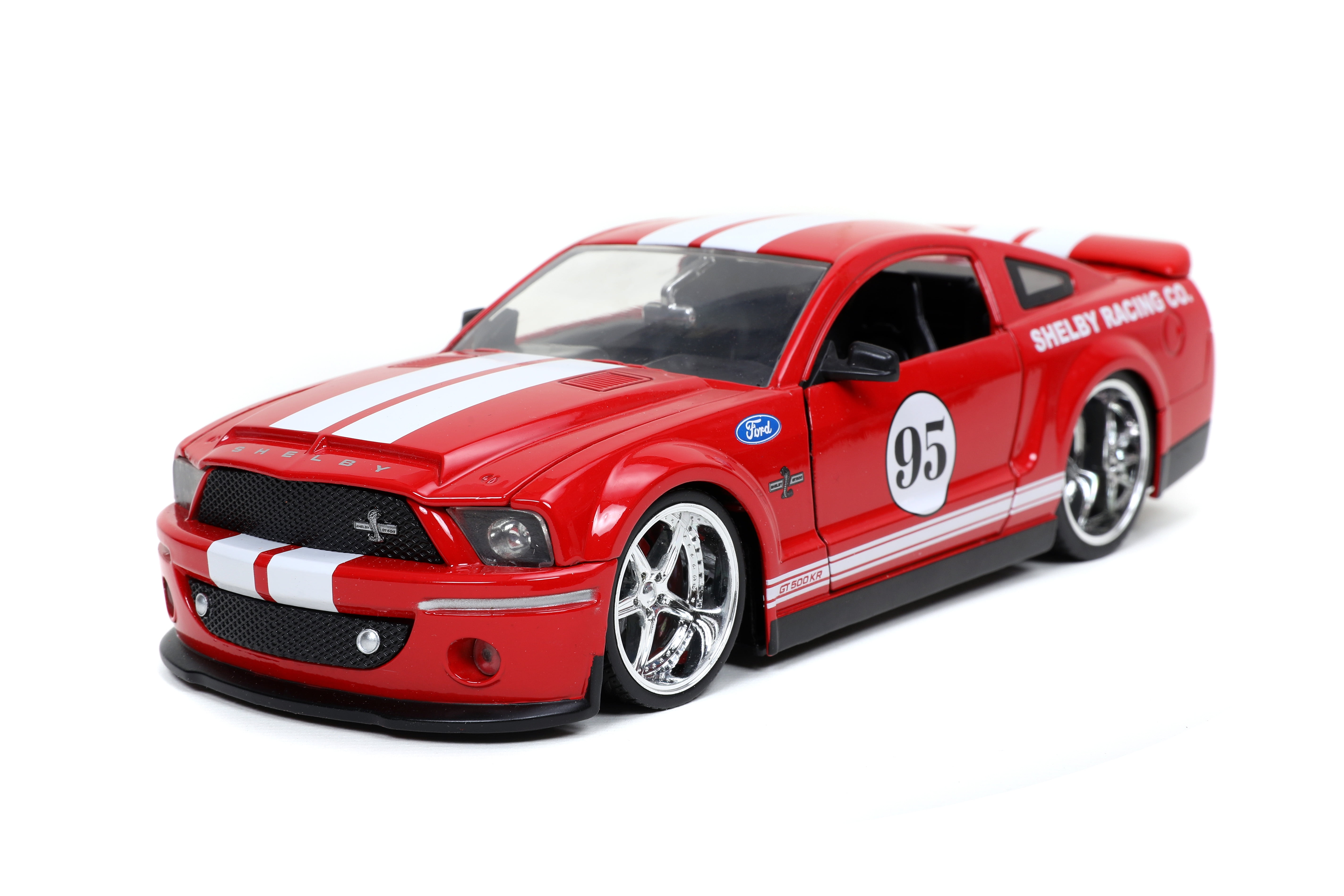 Jada 31867 2008 Ford Mustang Shelby GT-500KR No.95 Red with