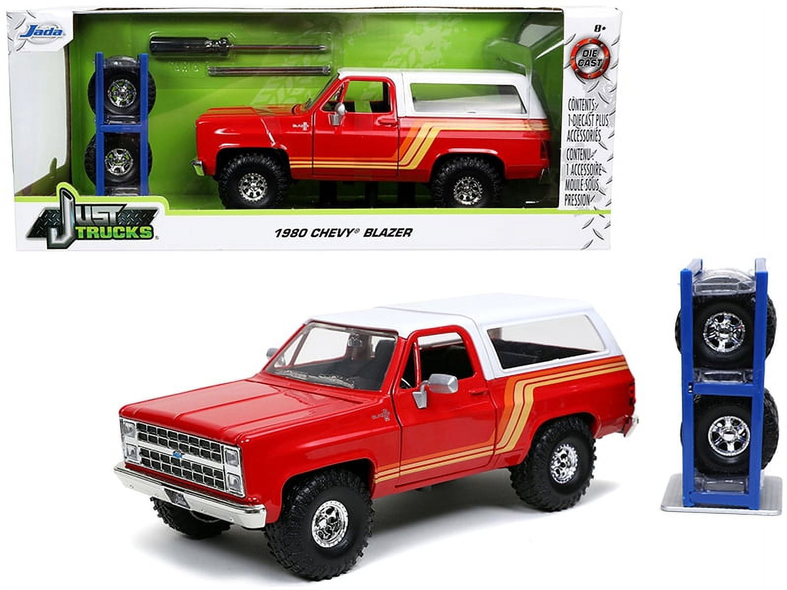 Jada 32308 1980 Chevrolet Blazer Red with White Top