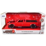 1972 Datsun 620 Pickup Truck Red and Black "Yokohama" "JDM Tuners" Series 1/24 Diecast Model Car by Jada