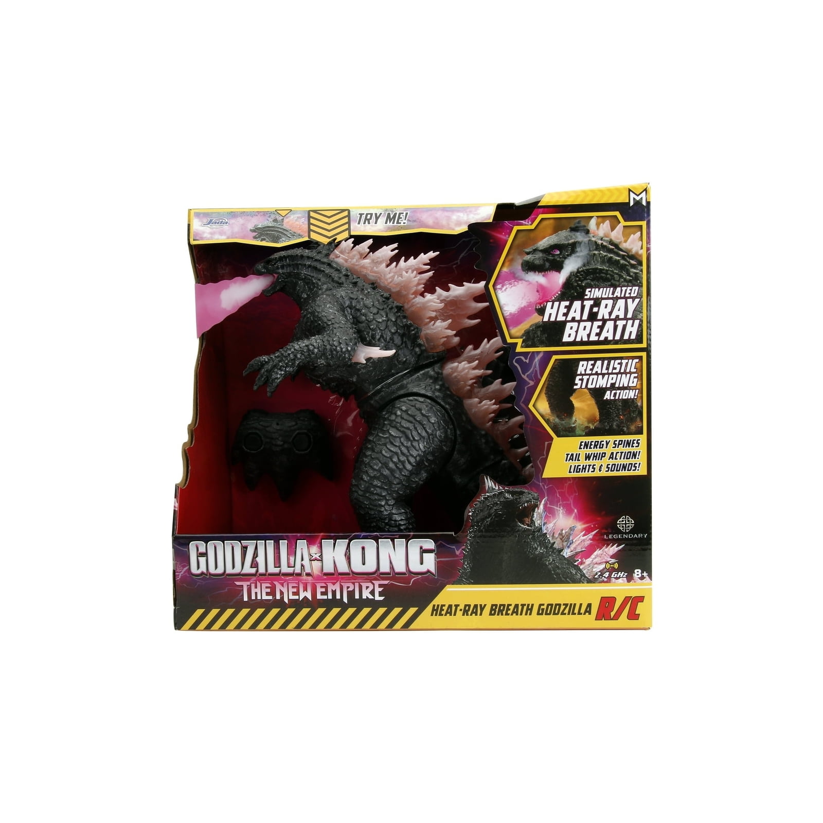 Jada 34994 Godzilla x Kong: The New Empire Heat-Ray Breath Godzilla RC ...