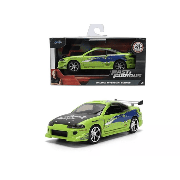 Jada Brian's Mitsubishi Eclipse Damaged Scene Variant Fast & Furious 1:32 Scale