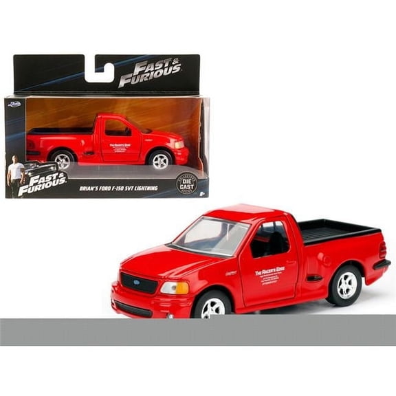 Jada Brians 1999 Ford F-150 SVT Lightning Red Fast & Furious Movie 1 by 32 Diecast Model Car