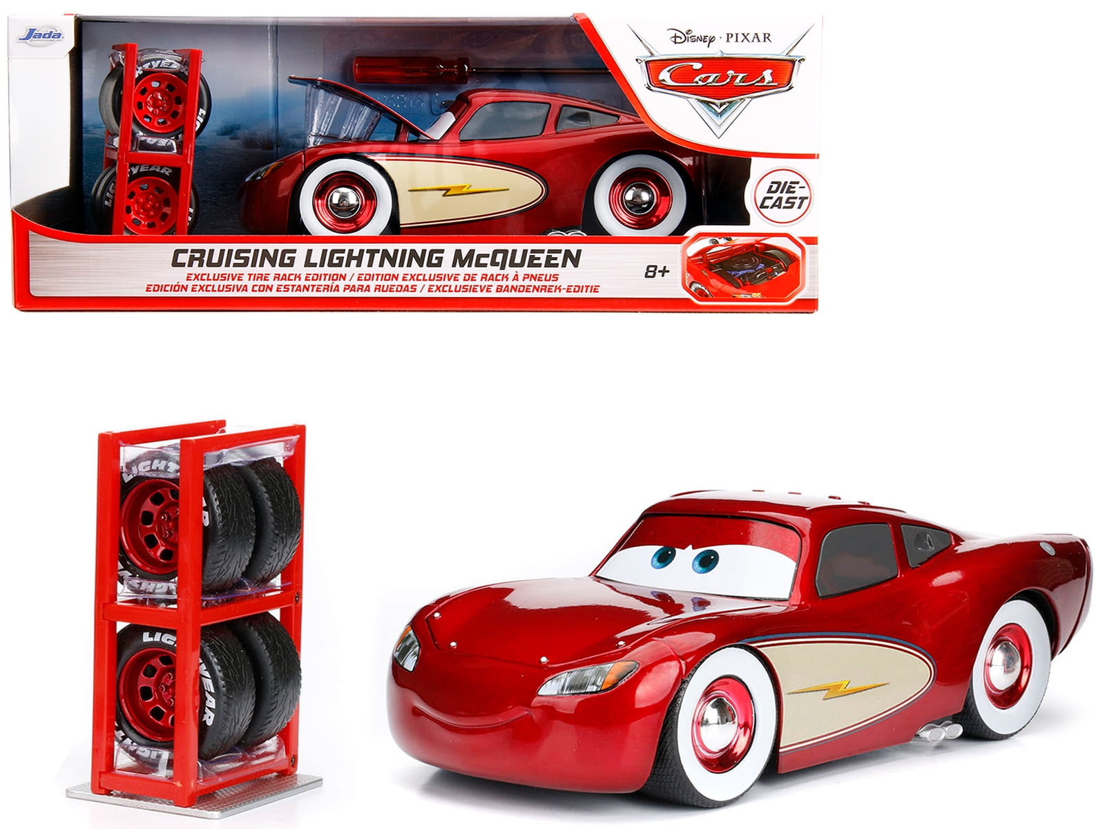 Amazon.com: Disney Pixar Cars Lightning McQueen with Racing
