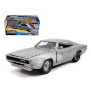 Jada Doms 1970 Dodge Charger R & T Bare Metal Fast & Furious 7 Movie 1-24 Diecast Model Car