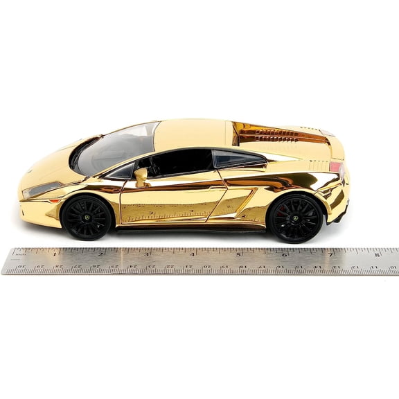 Jada Fast & Furious 1:24 Lamborghini Gallardo Gold Chrome Die-Cast Car