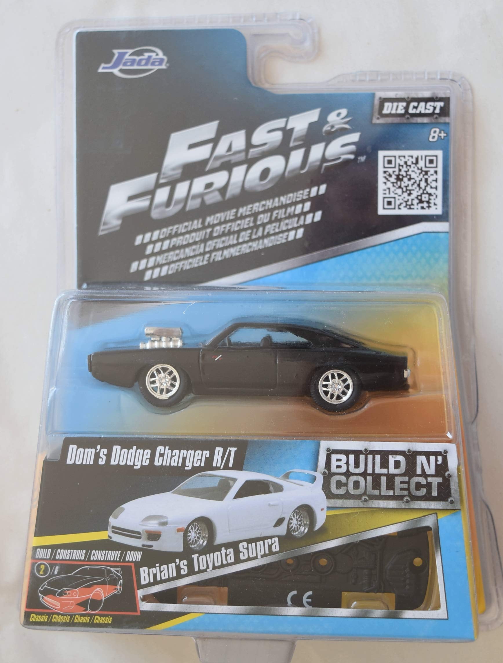 Jada Fast & Furious Dom's Dodge Charger R/T, Build 'n Collect 1:55 ...