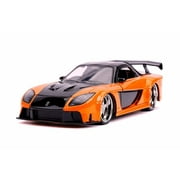 Jada Hans Mazda RX-7 Orange & Black Fast & Furious Movie 1 by 24 Diecast Model Car