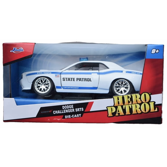 Jada Hero Patrol Dodge Challenger Srt8 1:32 scale die cast