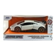 thumbnail image 1 of Jada Hyper-Spec Series White Lamborghini Huracán Performante with Tricolor Stripe 1:32 Scale Die-Cast Vehicle, 1 of 1