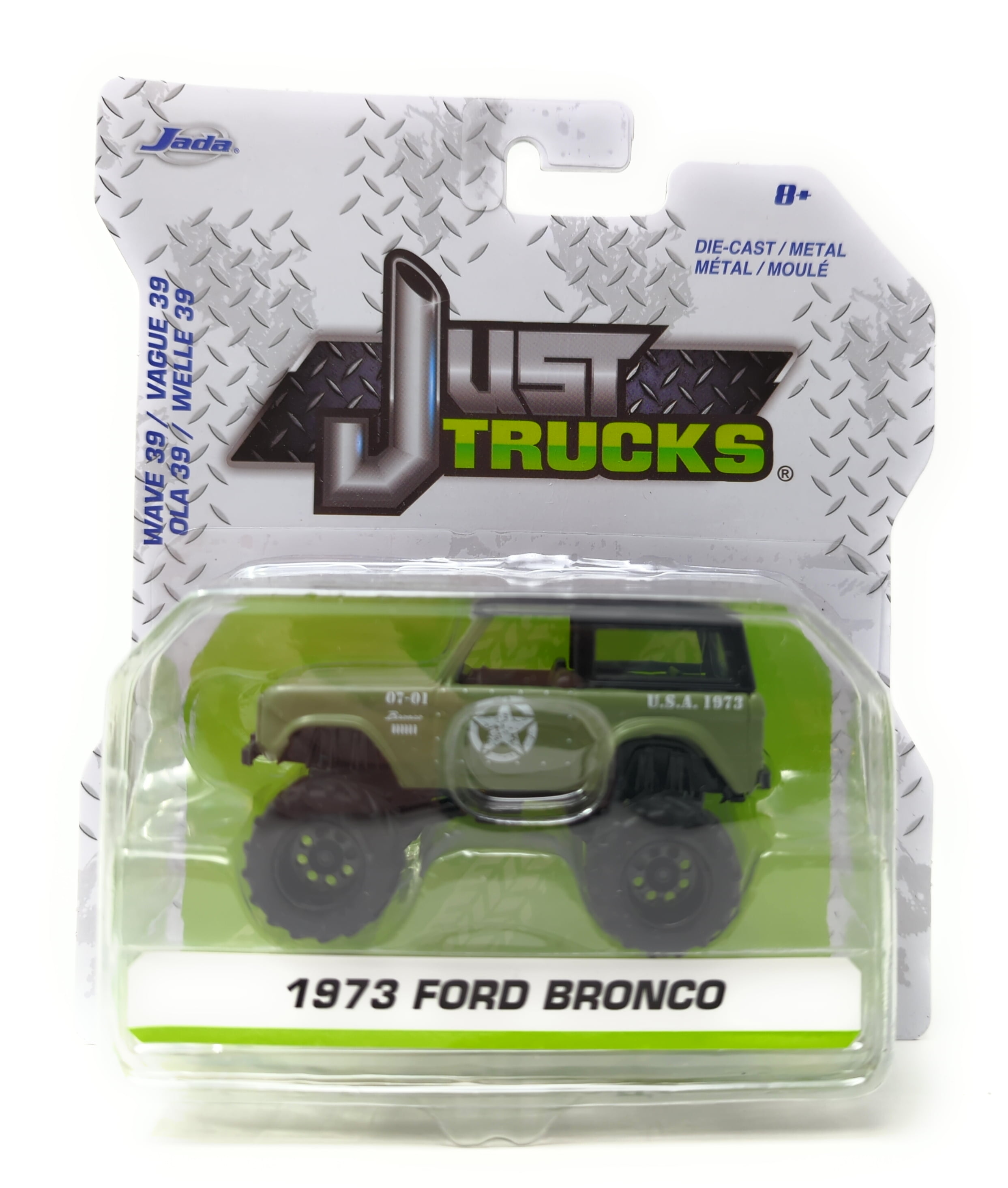 Jada Just Trucks Wave 39 Military Green USA 1973 Ford Bronco
