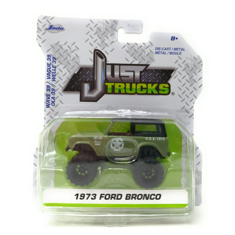 Jada Just Trucks Wave 39 Military Green USA 1973 Ford Bronco