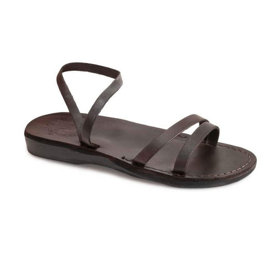 Jada - Leather Ankle Strap Flat Sandal - Womens Sandals