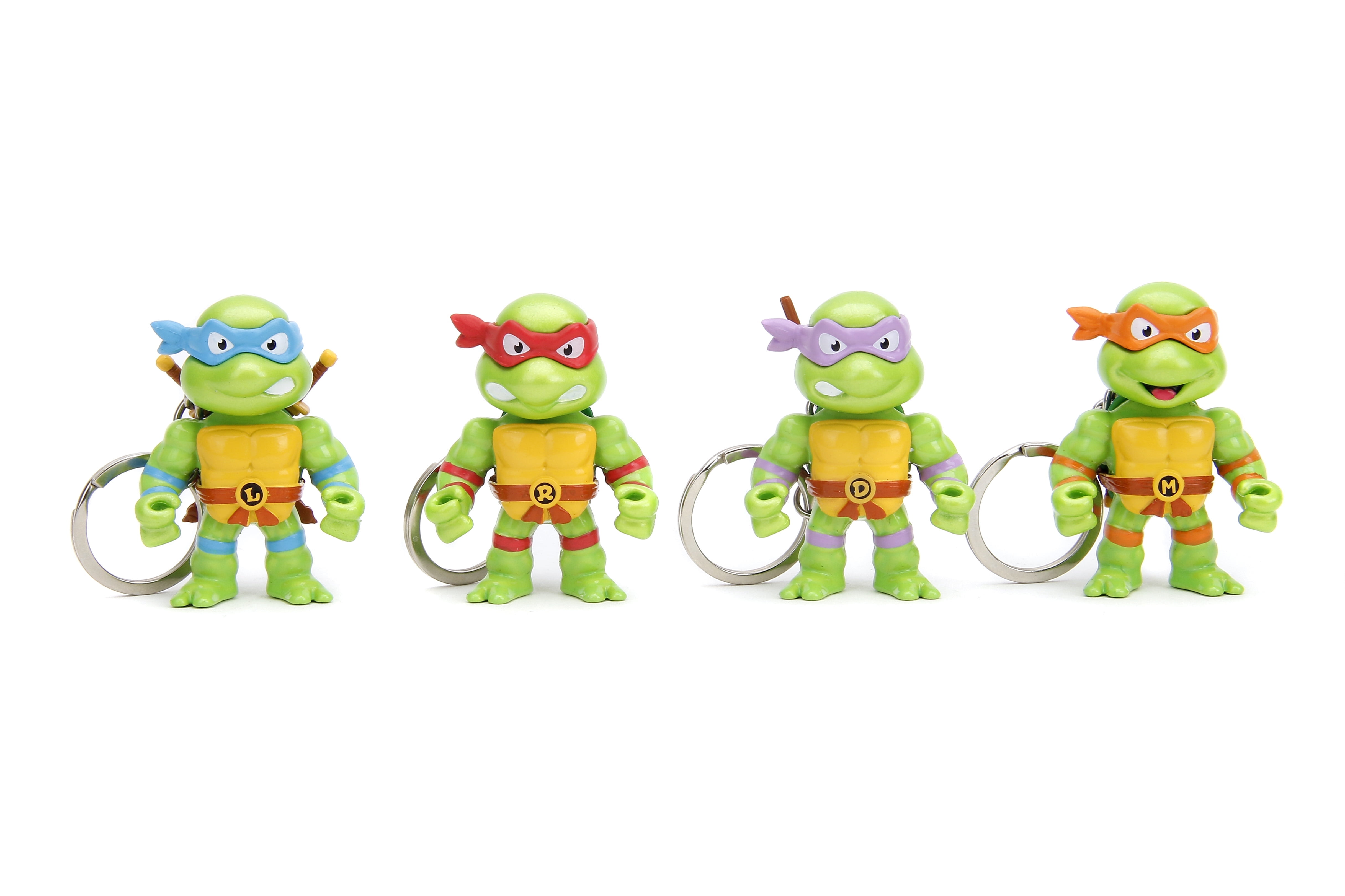キーホルダー1.1 ⑦と⑧ Jada Toys Metalfigs- Teenage Mutant Ninja Turtles 2.5