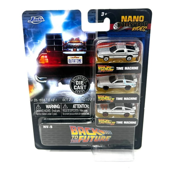 Jada Nano Hollywood Rides Back To The Future Time Machine Cars